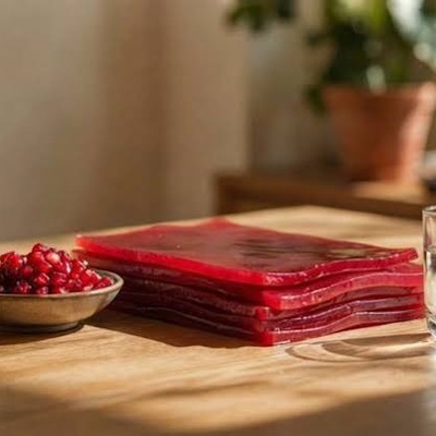Pomegranate Lavashak Calories, Nutritional Value, Health Benefits, and Consumption Tips