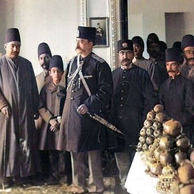 On This Day in History: Newly Uncovered Rare Colorized Photos Show Naser al-Din Shah Qajar’s Luxurious Royal Parties — A Stunning Look at His Over-the-Top Extravagance!