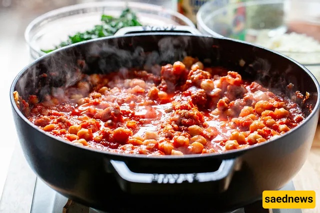 ziti chickpeas with sausage and kale