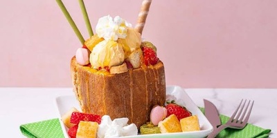 Step-by-Step Recipe for a Toast Bread and Caramel Dessert