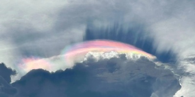 Amazing Rainbow Cloud in the Sky over Brazil