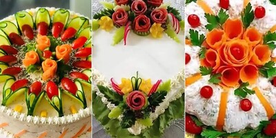 How To Turn a Simple Salad Into a Masterpiece For Your Party?! + Photos and Video With Creative Ideas