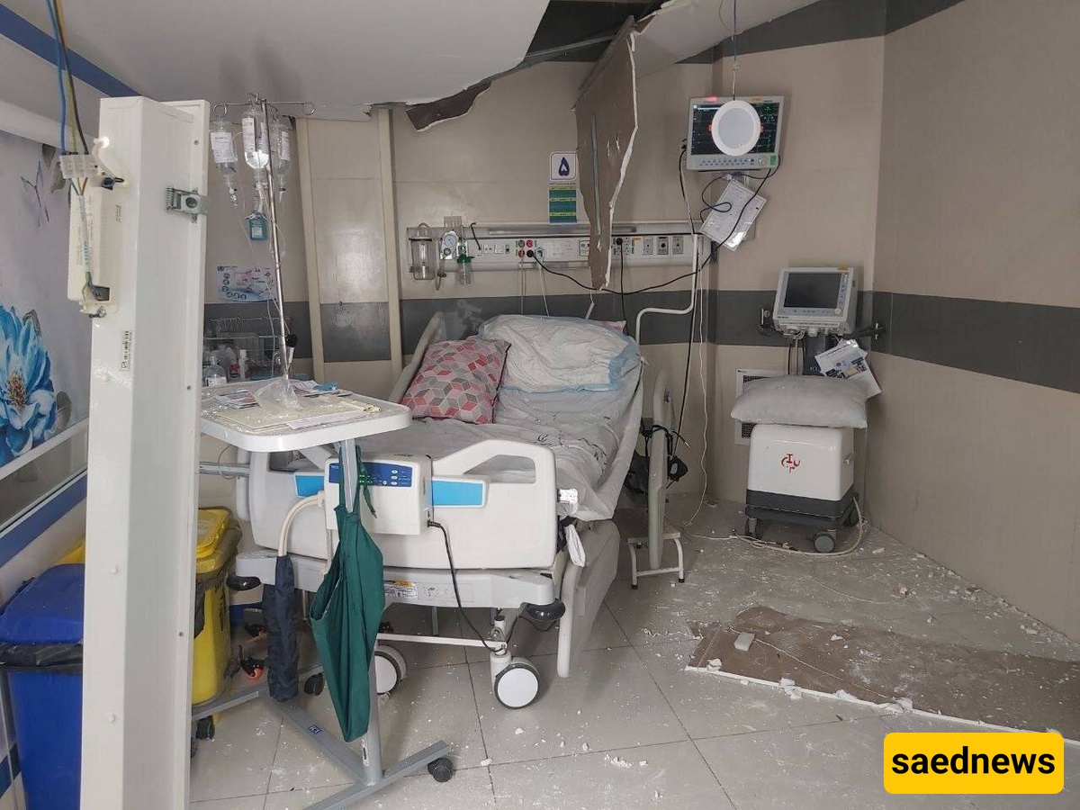 Israel regime attacks civilian hospital in Kermanshah