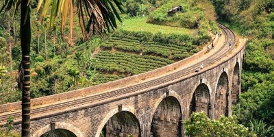 Nine Arches Bridge (Stone Bridge) in Sri Lanka