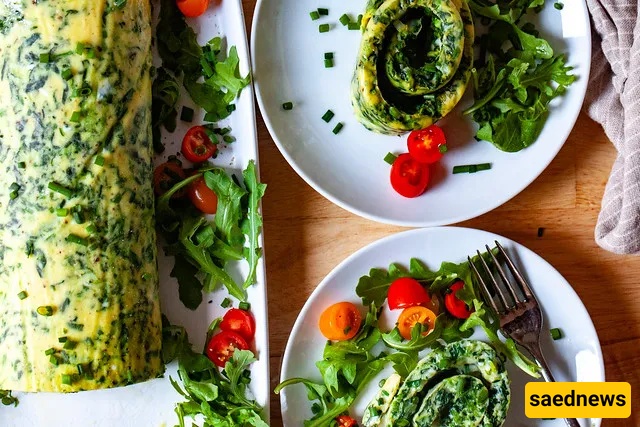 Spinach omelette