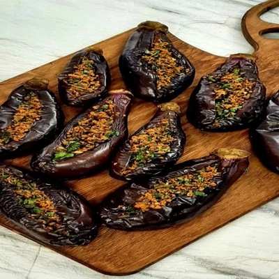 Delicious Stuffed Eggplant Pickle Recipe (With Photo)
