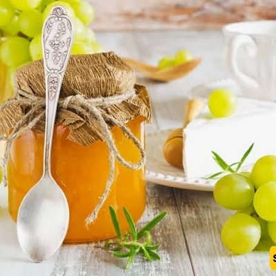 How to Make Sugar-Free Grape Jam with Gilanian Khamas Grapes