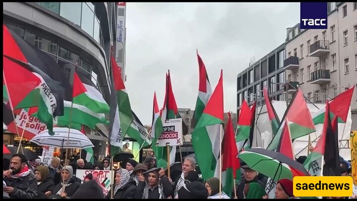 Pro-Palestine Demonstration Takes Place in Berlin