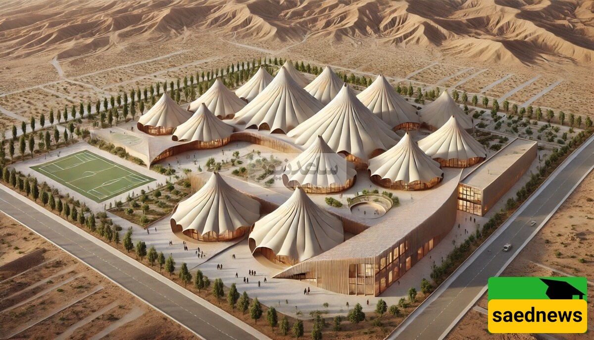 Photos: A Unique School Inspired by Iranian Traditions; Nomadic Tent Designs Reimagined for the Modern Century