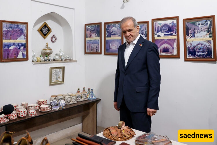 President Pezeshkian Visits Blue Mosque in Yerevan