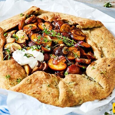 How to Prepare Eggplant and Mushroom Galette; A Meatless Dish with Exceptional Aroma and Flavor!