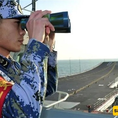 Chinese Navy Confrontation With a Dutch Frigate and Helicopter