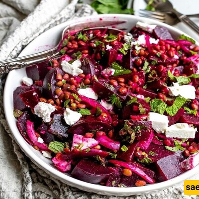 Video | Complete Recipe for Pomegranate Salad with Red Cabbage and Walnuts