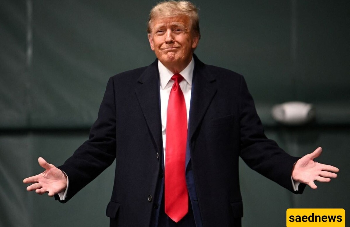Donald Trump's Strange and Funny Pose Next to the American Flag – Isn't This Kind of Behavior Unusual for a Politician?