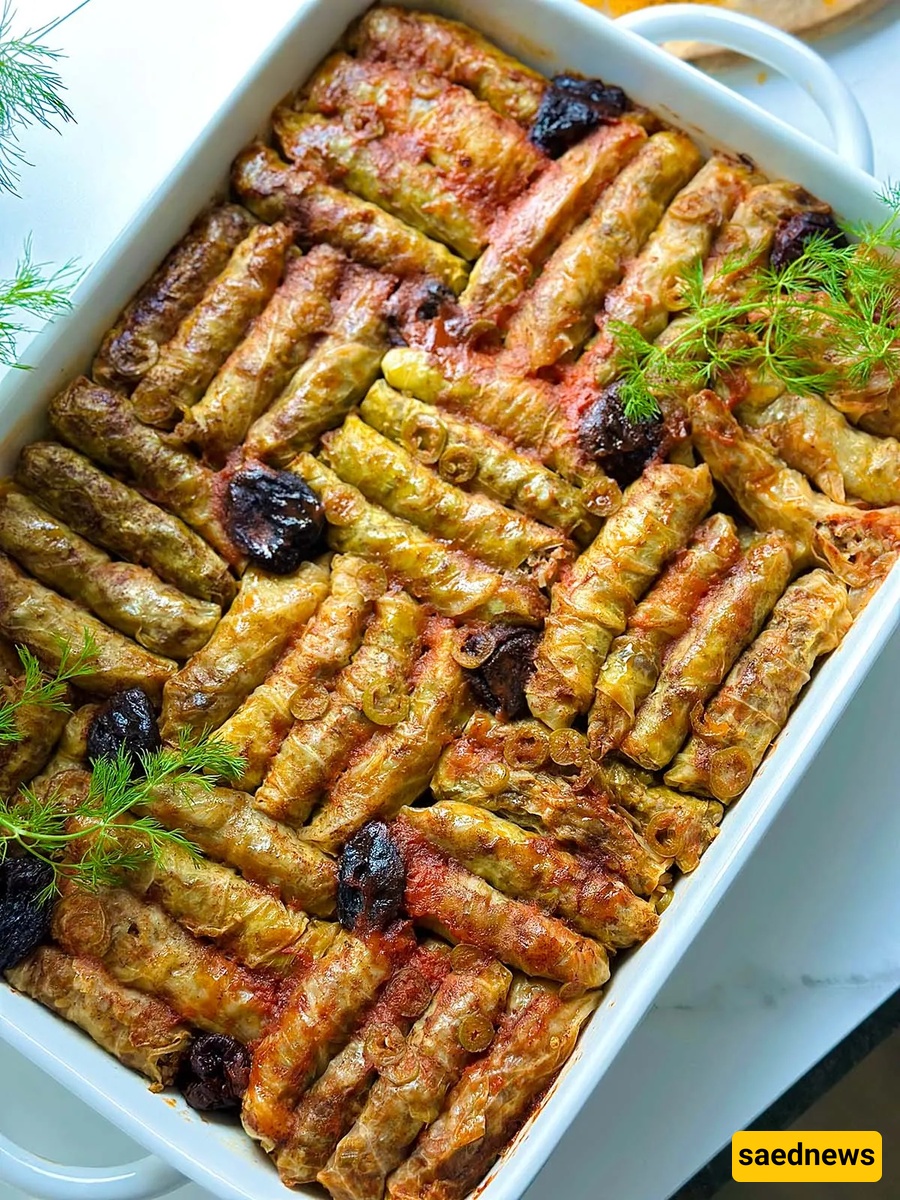 lettuce dolma with meat