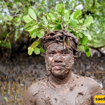 (Images) Mud Bath For Cleansing Sins!