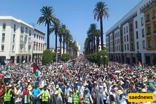 Moroccan People Hold Massive Pro-Palestine Rally
