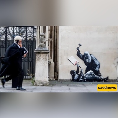 Banksy Sparks Outrage at High Court — Judge Caught Beating Protester in Shocking New Mural