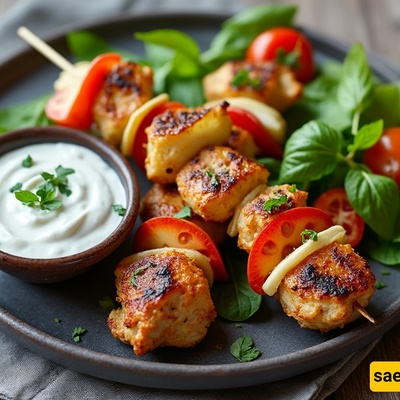 Healthy Chicken Kebab with Yogurt Sauce: An Easy Diet-Friendly Recipe