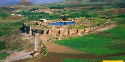 Step by Step with Workers Building Takht-e Soleyman – The Spiritual Capital of the Sassanid Kings! +Video