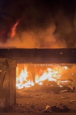 [VIDEO] Palestinians Burning Alive After  Israel Bombs at Deir Al-Balah Hospital Camps